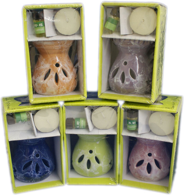 Oil Burner Gift Set - Click Image to Close