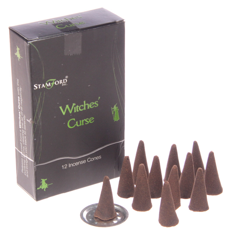 Stamford Black Incense Cones - Witches Curse - Click Image to Close