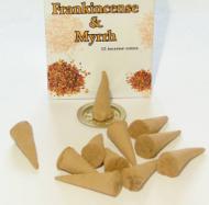 Box of 15 Frankincense and Myrrh Incense Cones